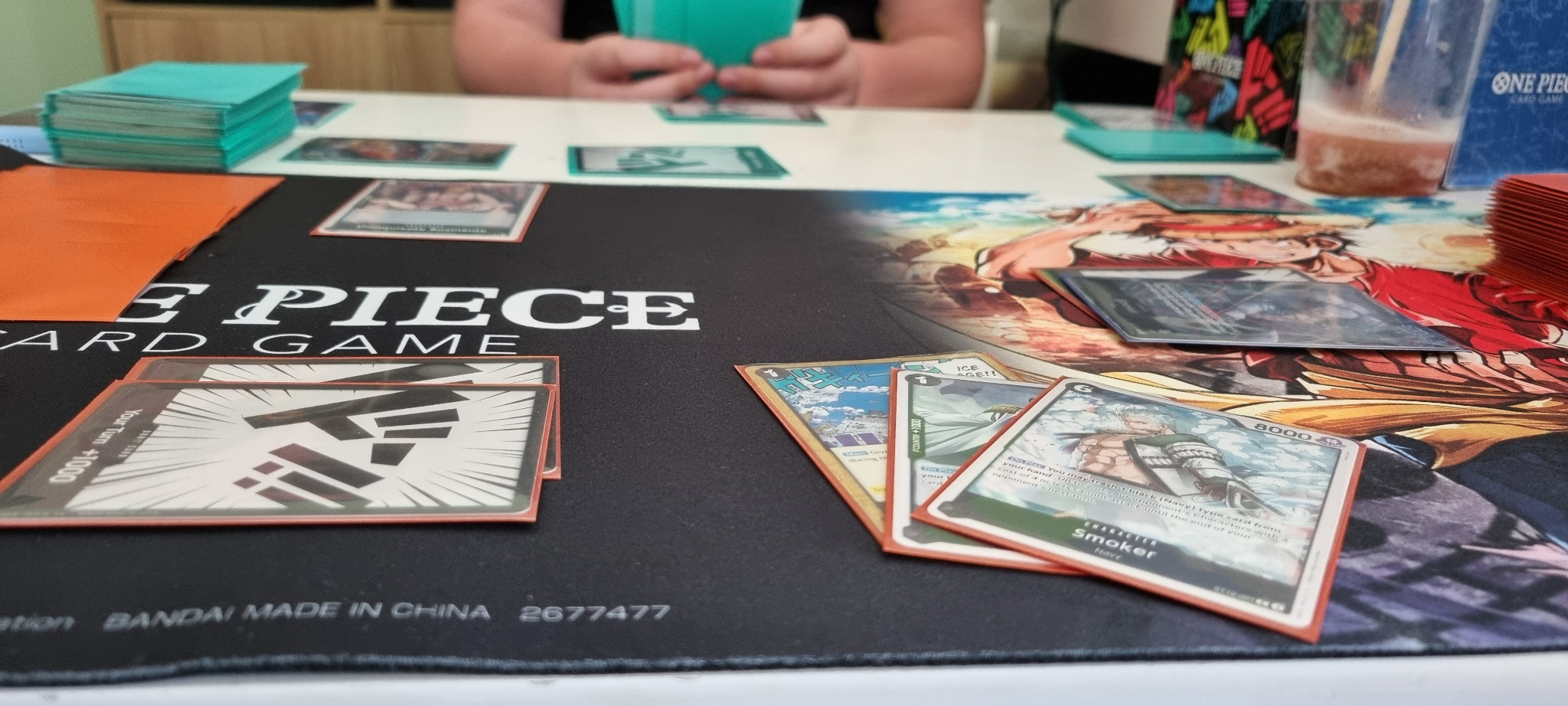 People enjoying a social card game together